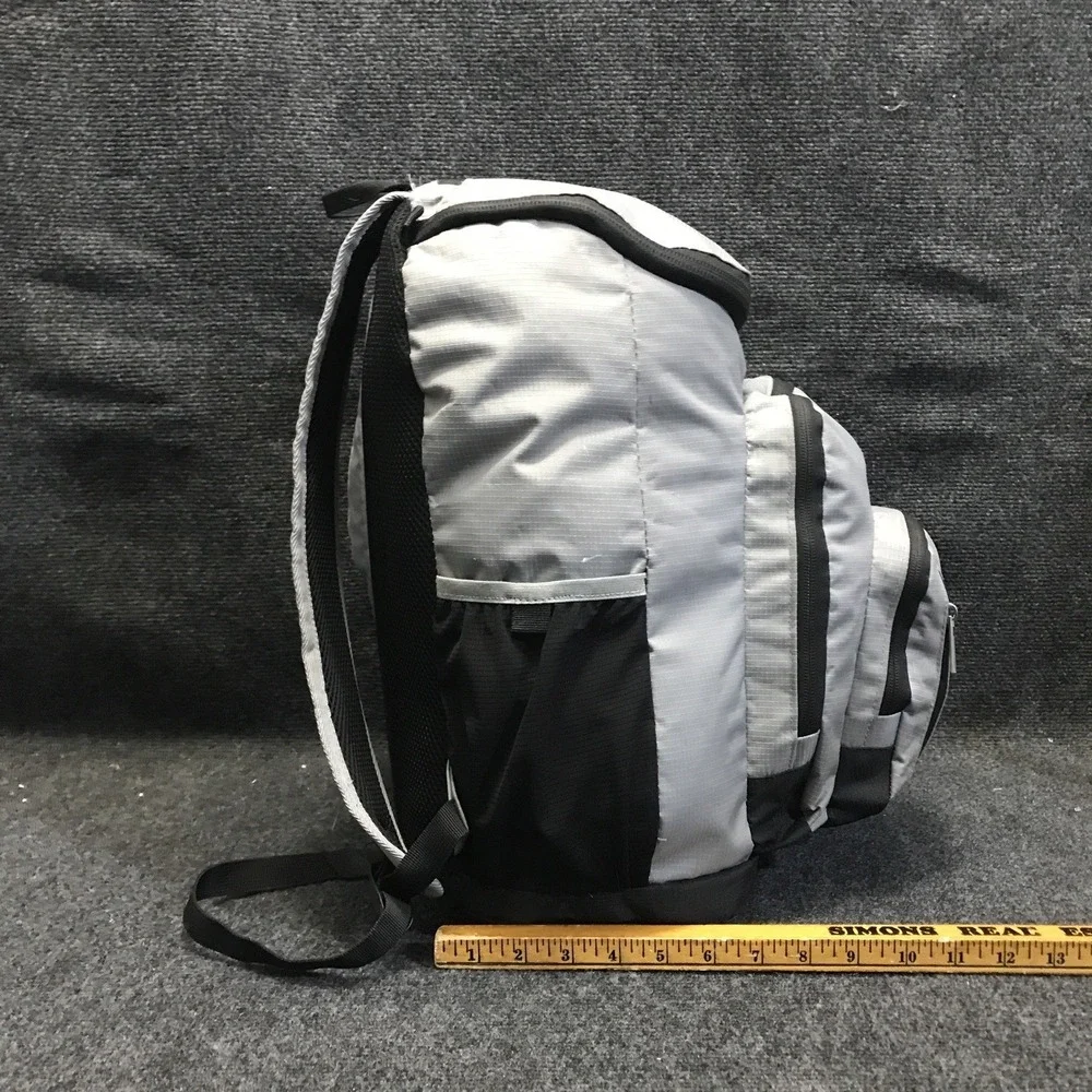 Lucky Brand & Co. Vintage Style Gray/Black Backpack‎ Laptop Computer Bag Daypack